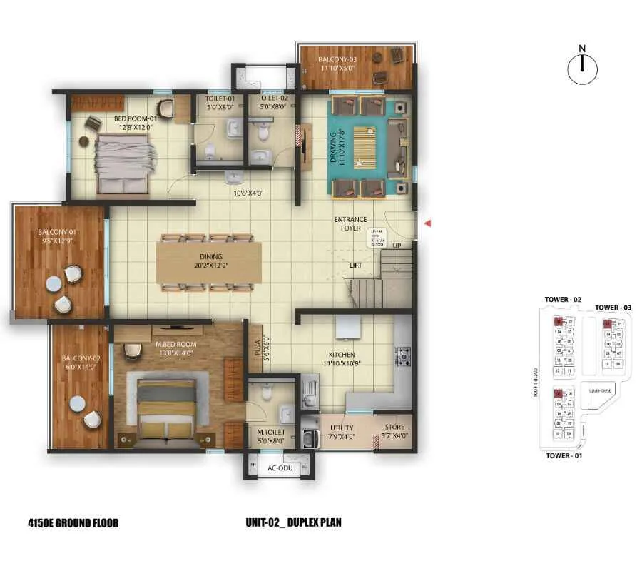 2380 West Facing Floor Plan Cybercity
