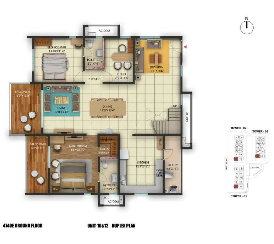 2380 West Facing Floor Plan Cybercity